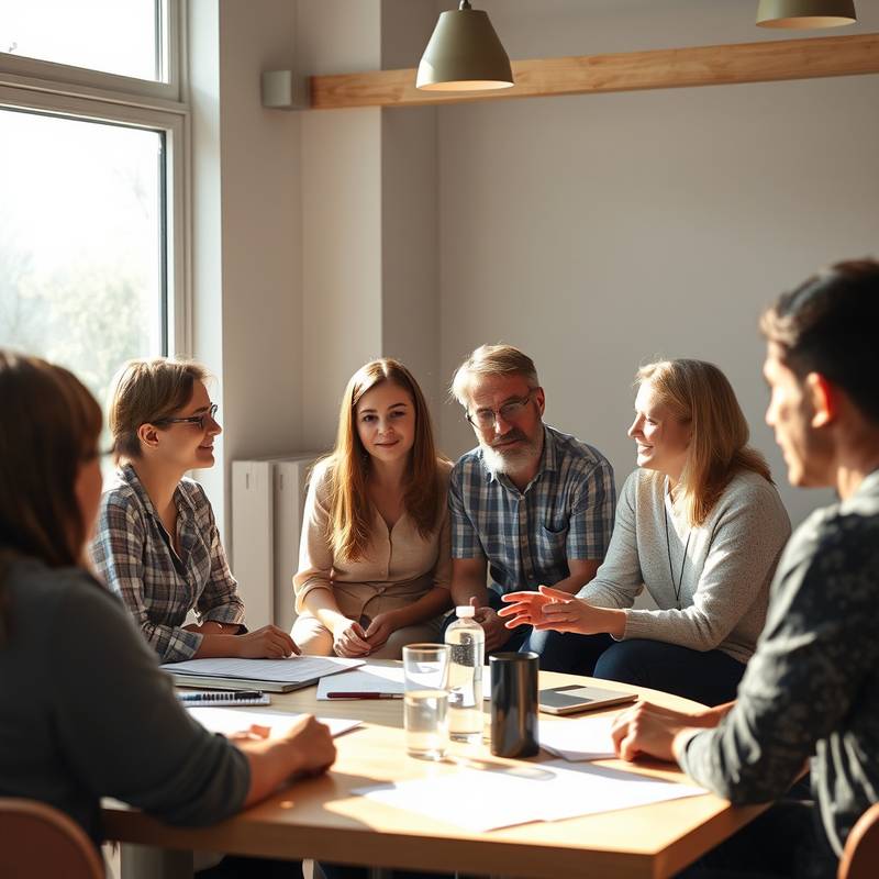 Group discussion during a workshop